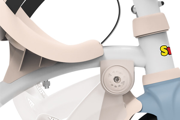 Fußstützen sind klappbar und abnehmbar