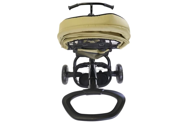 Die Schubstange ist mit dem Vorderrad verbunden