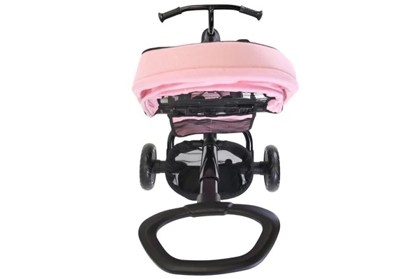 Die Schubstange ist mit dem Vorderrad verbunden