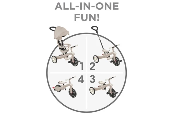 Vier Fahrzeuge in einem