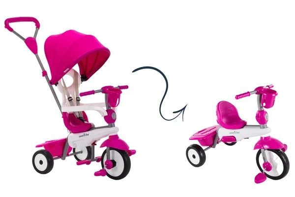 Kann zu unabhängigen Dreirad umgebaut werden