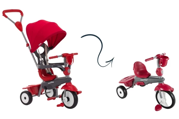 Kann zu unabhängigen Dreirad umgebaut werden