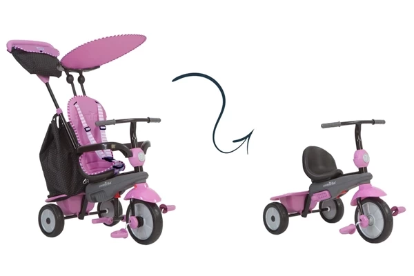 Kann zu unabhängigen Dreirad umgebaut werden