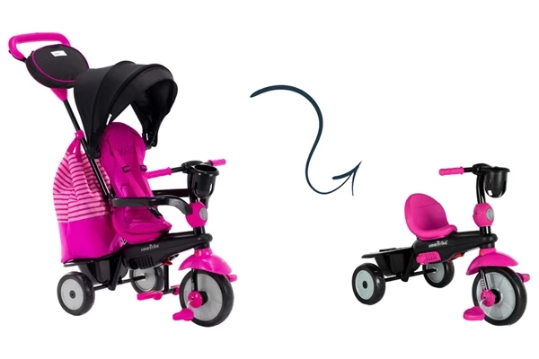 Kann zu unabhängigen Dreirad umgebaut werden