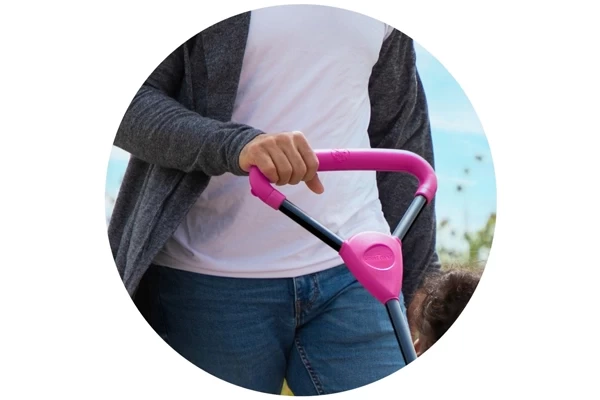 Leichtgängiges Lenken mit dem Schiebebügel