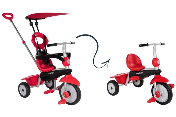 Kann zu unabhängigen Dreirad umgebaut werden