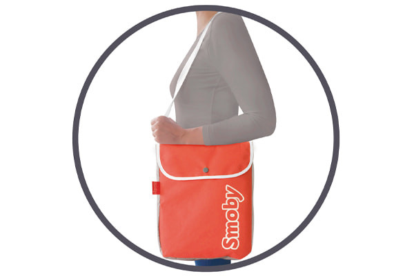 Abnehmbare Tasche am Schiebestange