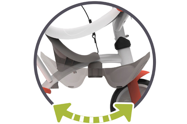 Klappbare Fußstützen