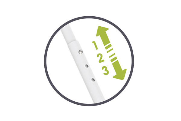 Verstellbarer Schiebebügel (max 95 cm)