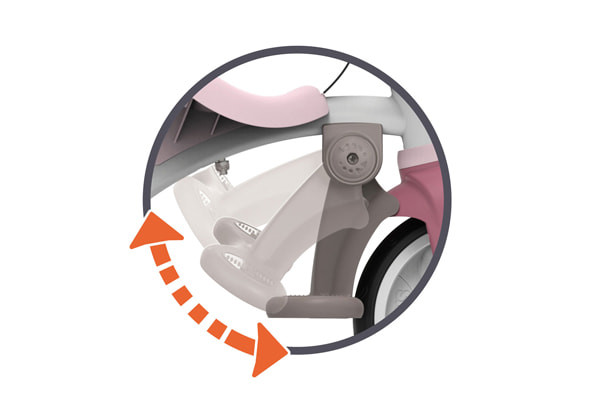 Klappbare Fußstützen