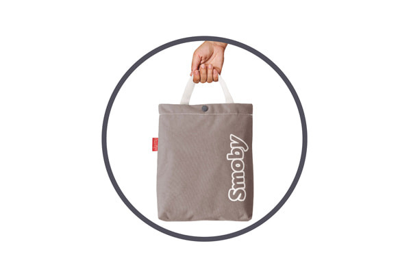 Abnehmbare Tasche am Schiebestange