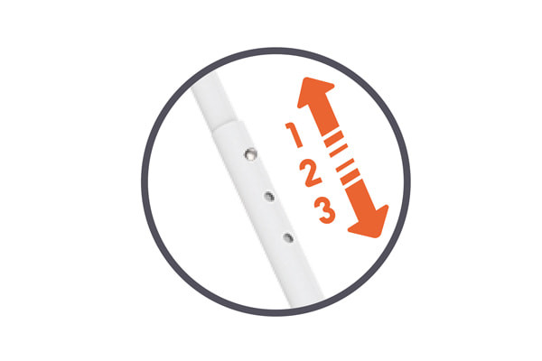 Verstellbarer Schiebebügel (max 95 cm)